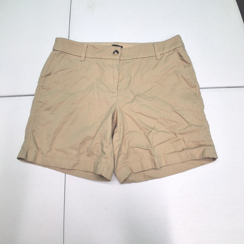 J.Crew Chino Shorts 10 Khaki Tan Preppy Coastal Summer Classic Z748
